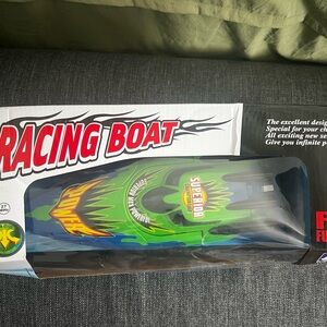 New Venis Remote Control Racing Boat with Green and Blue Design